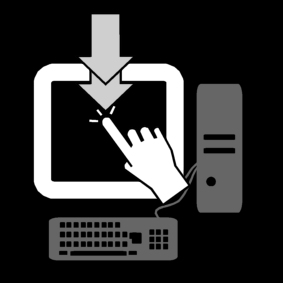 double-click / touchscreen: double-click